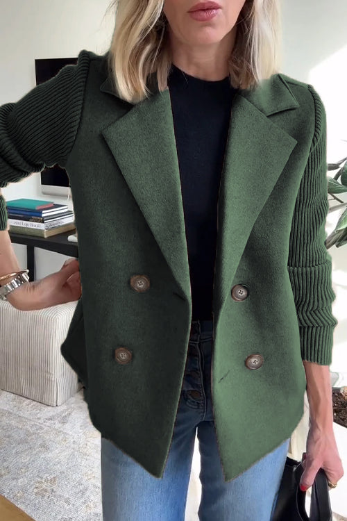 SORELLE™ - Blazer Élégant à Manches Tricotées