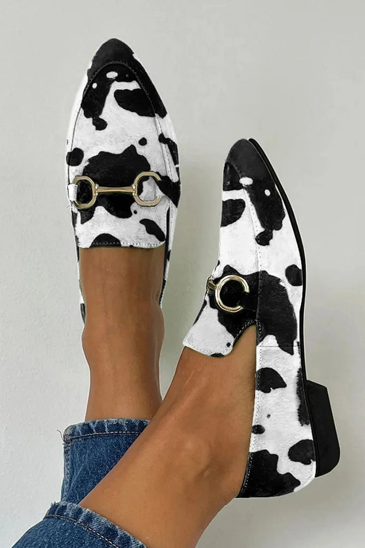 MOCASSINS IMPRIMÉS AVEC BOUCLE