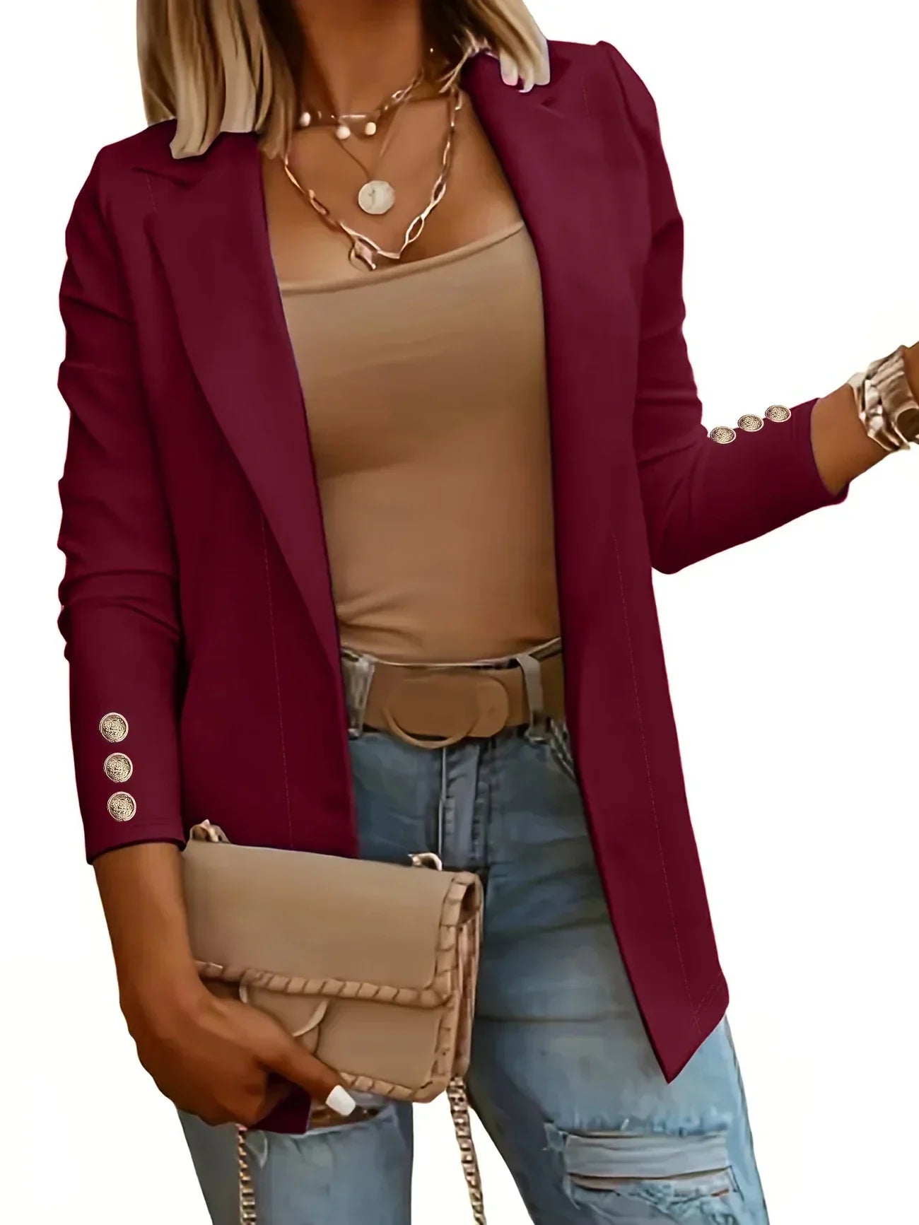 EMMA™ - Veste Chic à Devant Ouvert