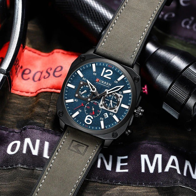 Montre Quartz en Cuir d'Affaires™ - Olsen & Olsen