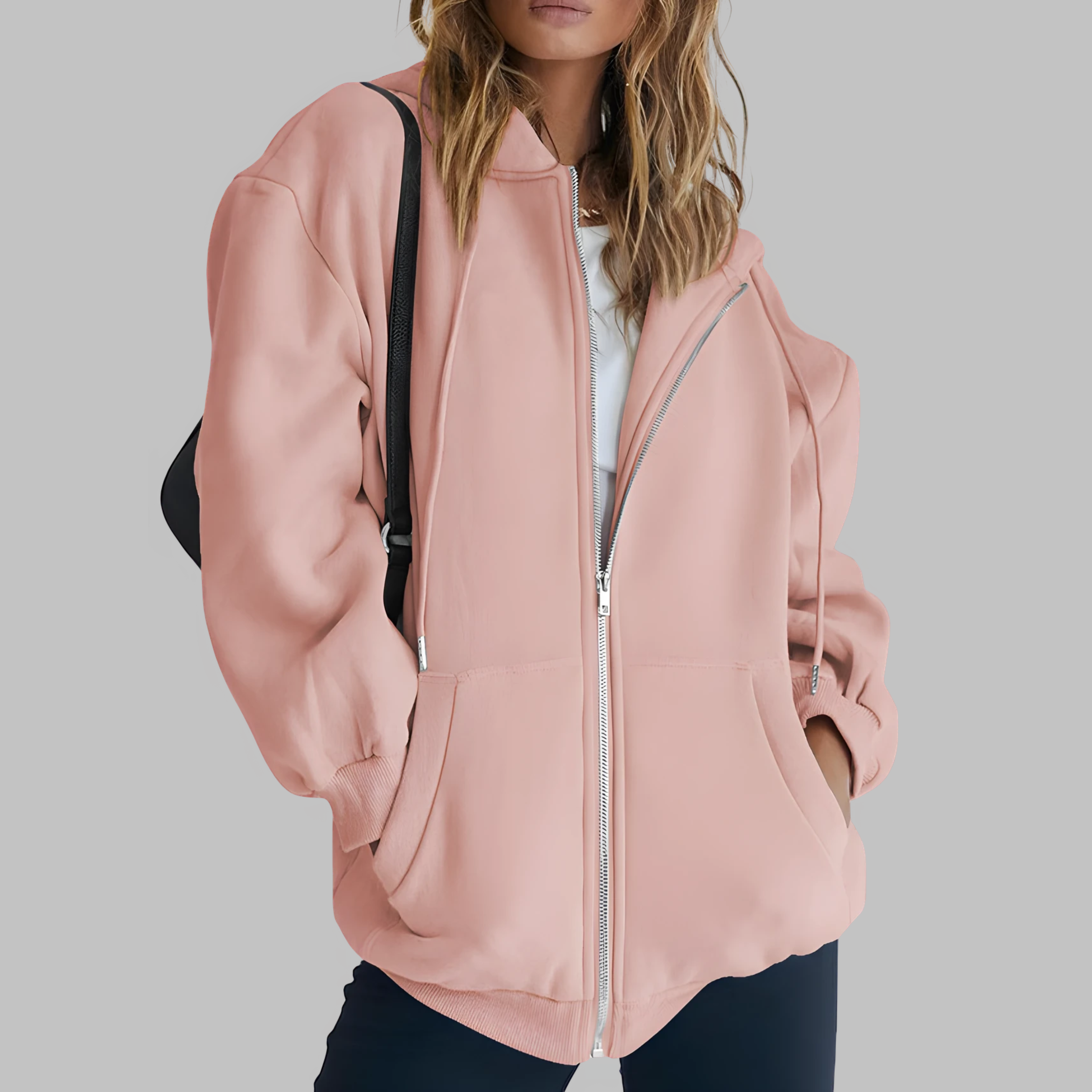 LILMA™ - Veste à Capuche Oversized Zippée Classique