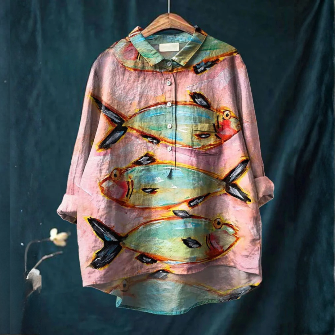 Lena | T-shirt Poisson Artistique