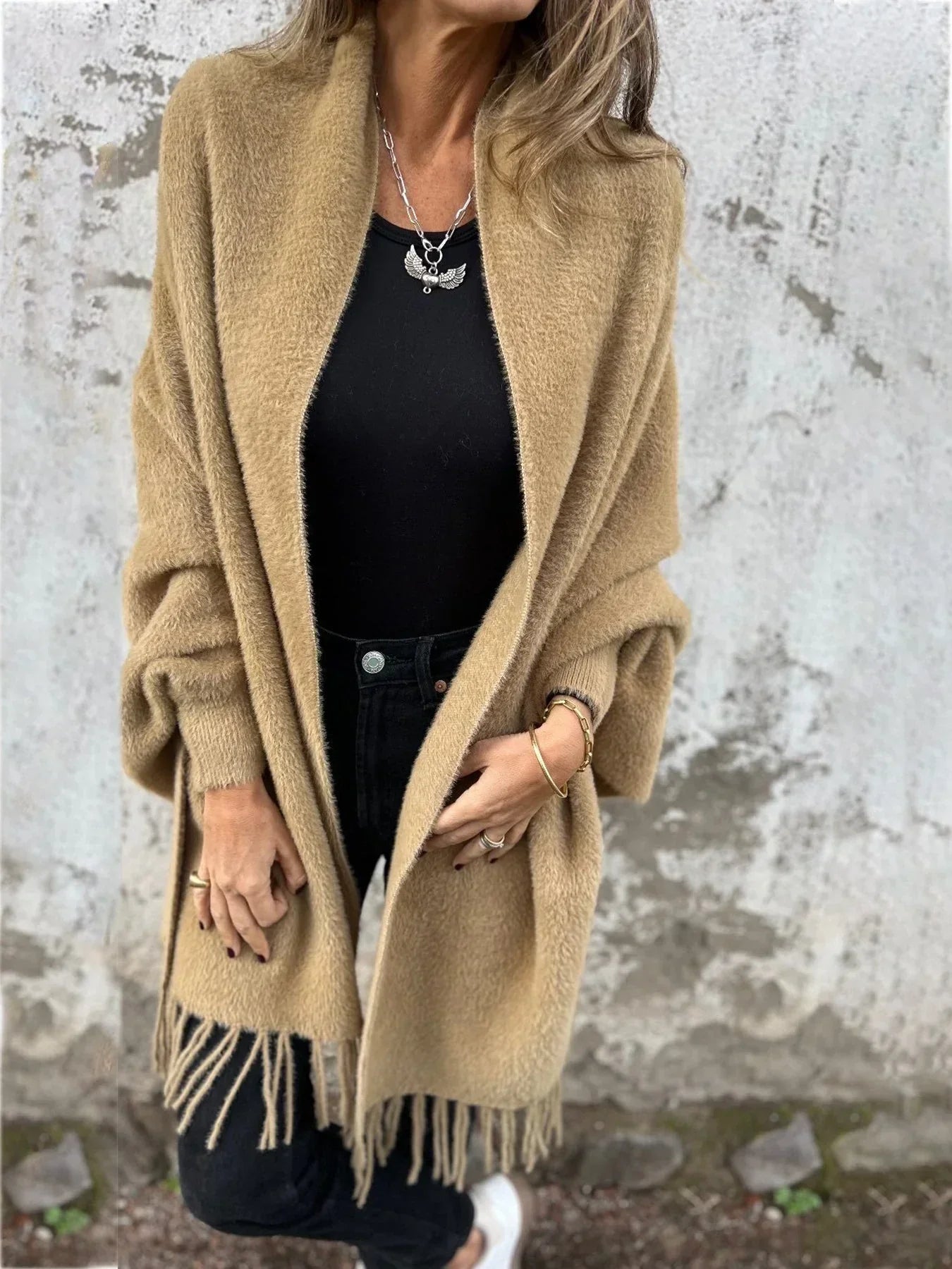 AOIBHE™ - Cardigan Drapeau Élégant
