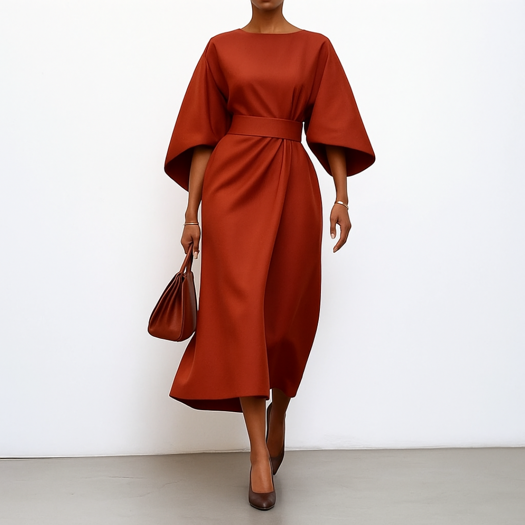 Eldra™ | Robe Maxi avec Manches Chauve-Souris