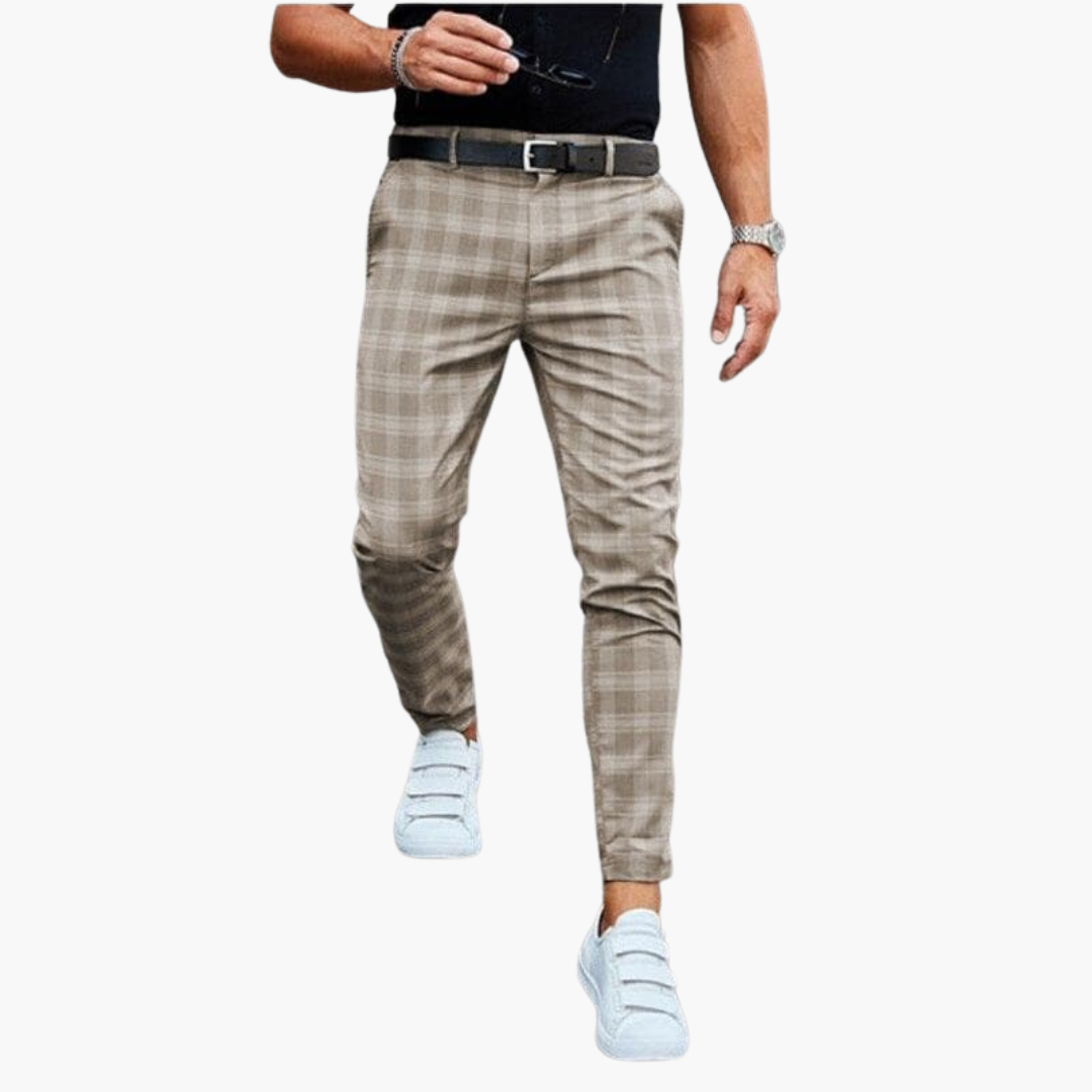Roy | Pantalon Chino à Carreaux pour Homme