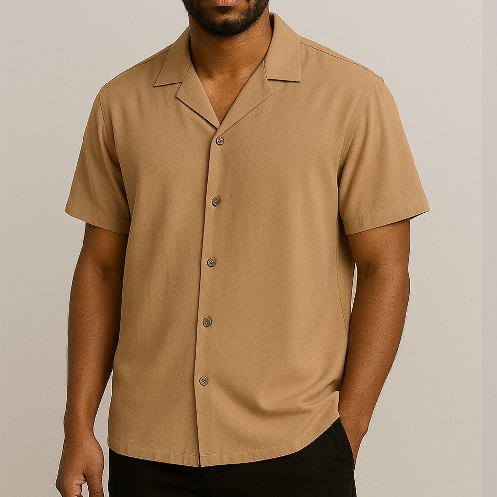 Chemise en Soie Glacée Drapée