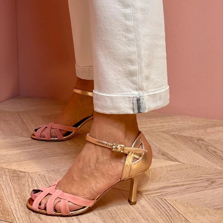 SANDALES À TALONS HAUTS AVEC BRIDES