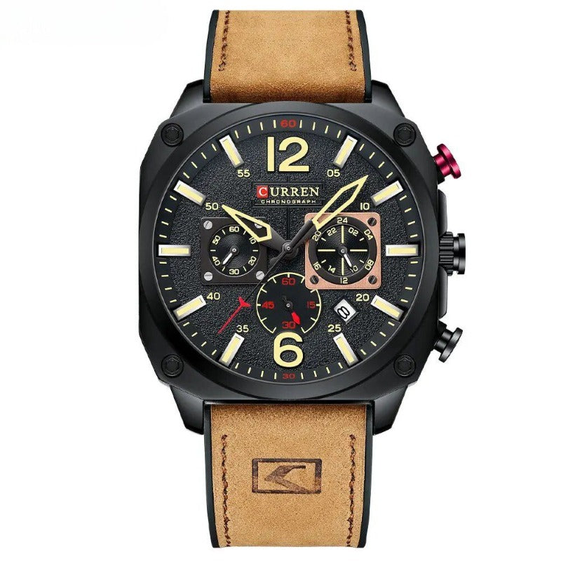 Montre Quartz en Cuir d'Affaires™ - Olsen & Olsen