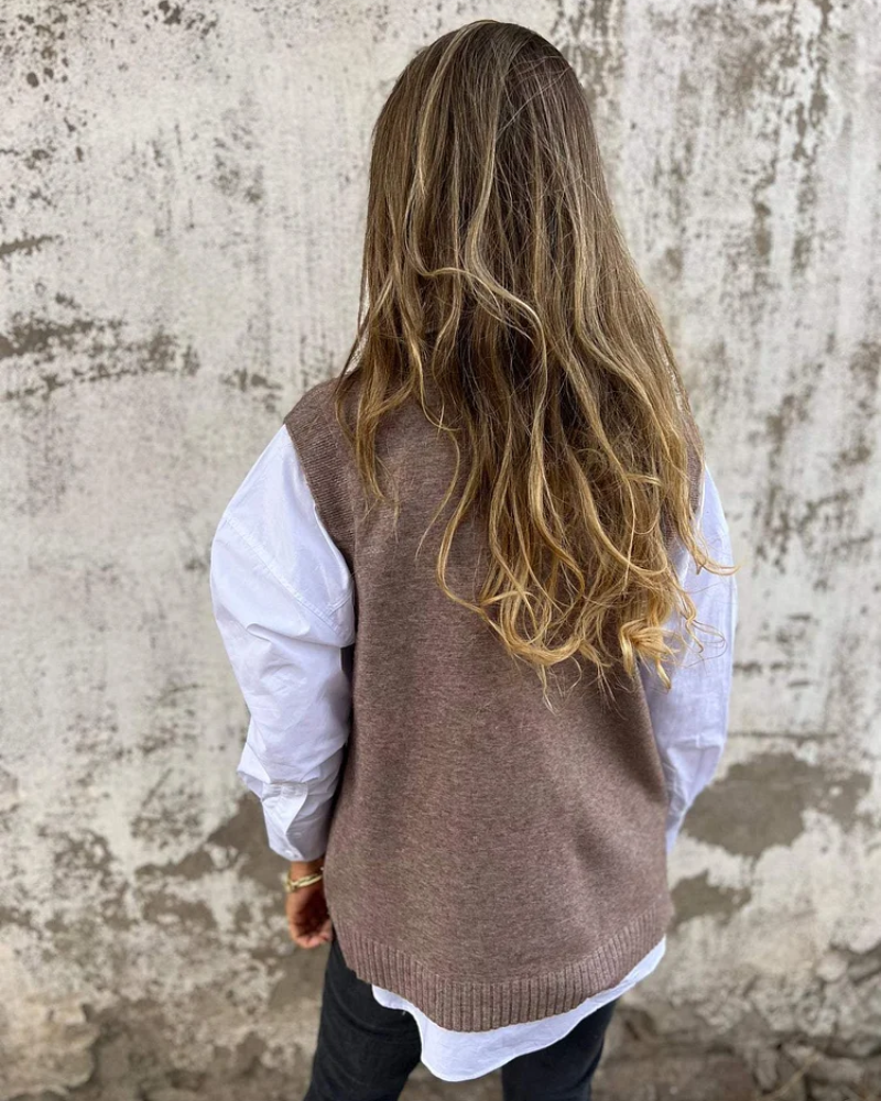 EVELYN™ - Gilet en Tricot Élégant