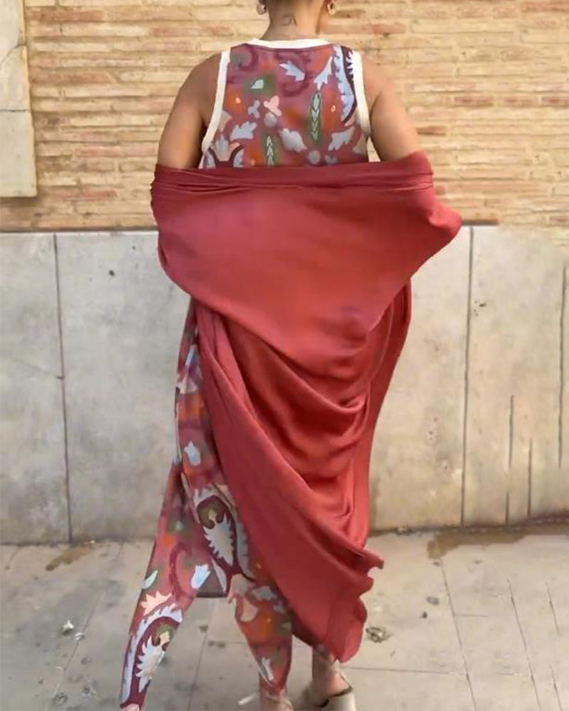 Bella | Ensemble Deux Pièces Imprimé Style Urbain