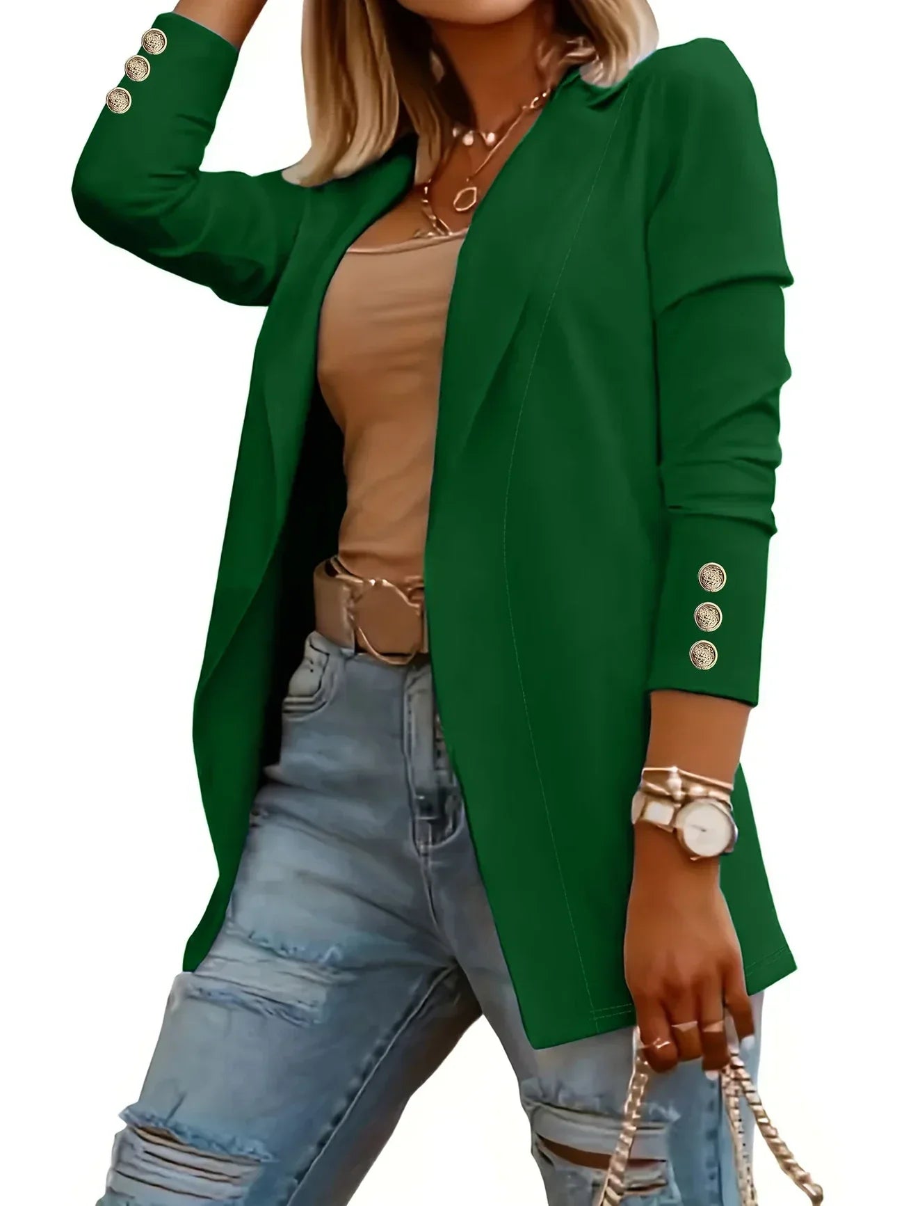 EMMA™ - Veste Chic à Devant Ouvert