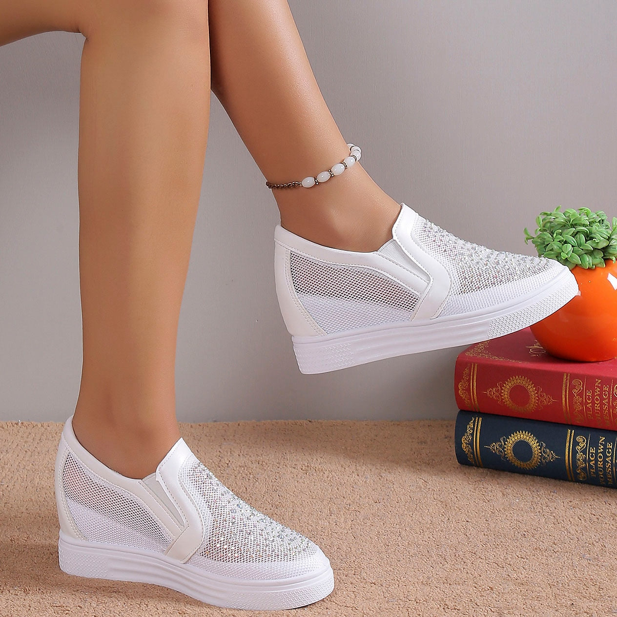 SABRINA™ - Baskets Modernes Étincelantes
