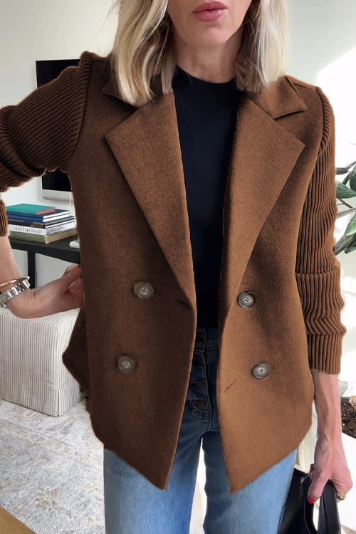 SORELLE™ - Blazer Élégant à Manches Tricotées