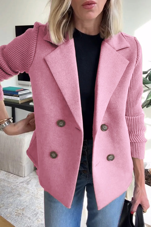 SORELLE™ - Blazer Élégant à Manches Tricotées