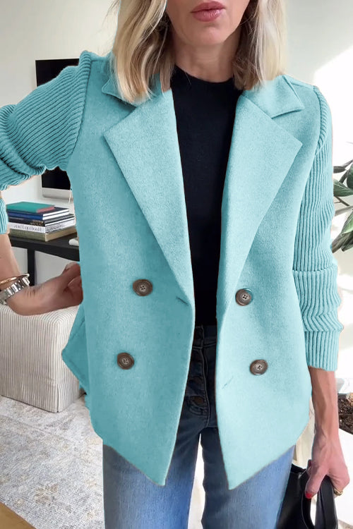 SORELLE™ - Blazer Élégant à Manches Tricotées