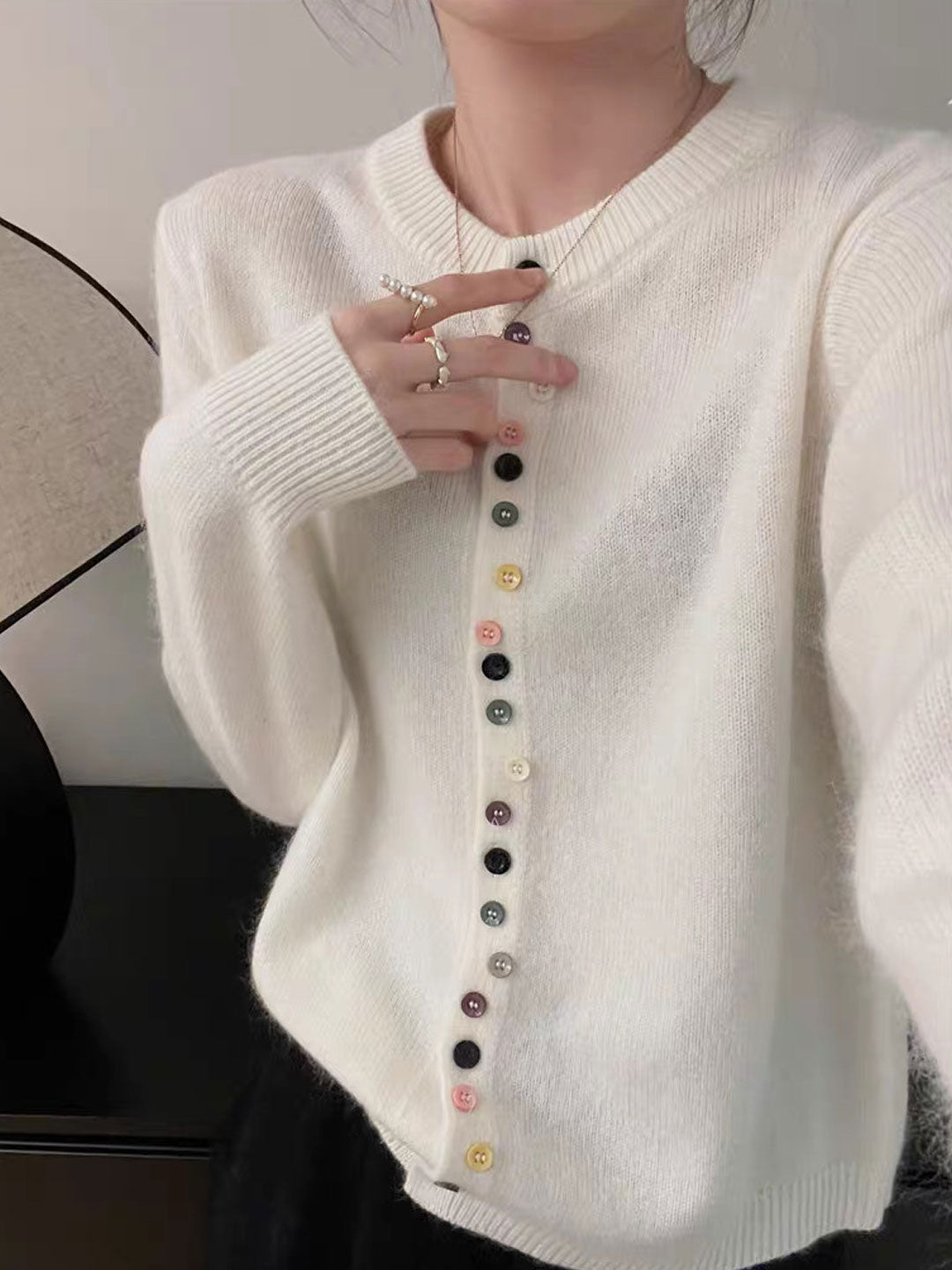 AALIYAH™ | Cardigan en Maille Élégant Boutonné