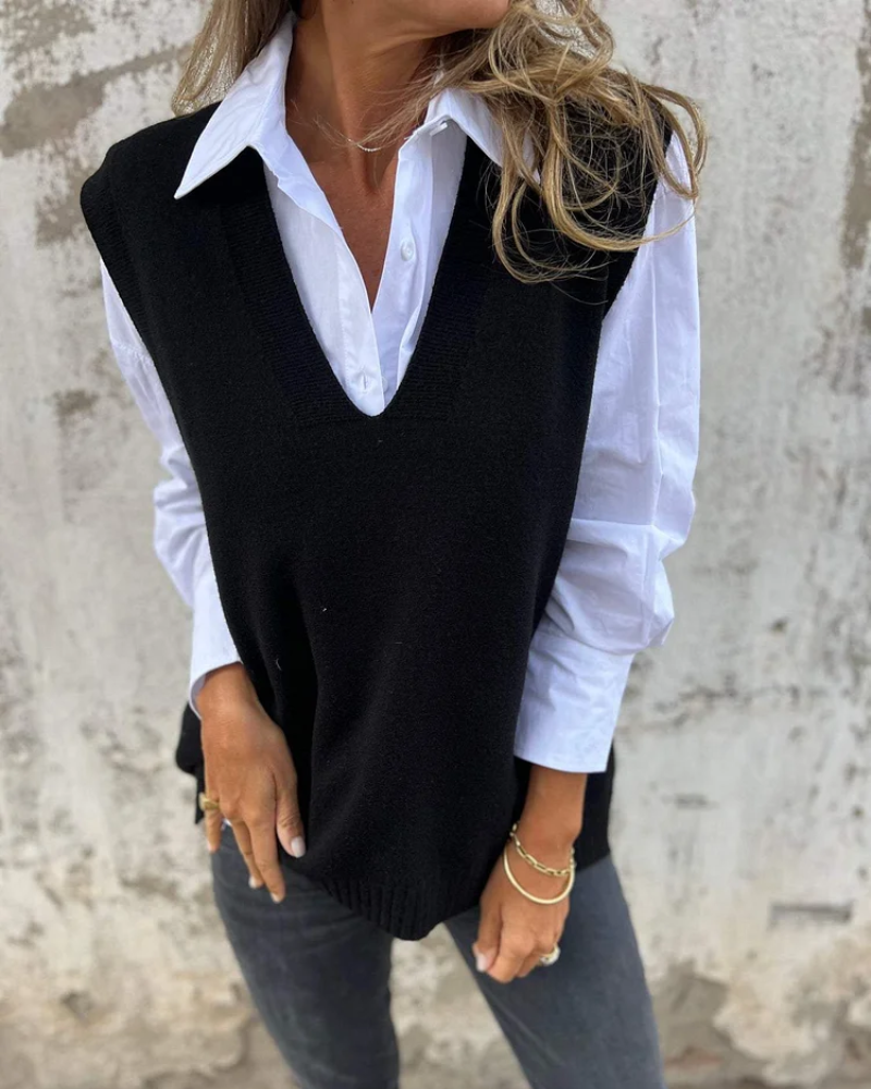 EVELYN™ - Gilet en Tricot Élégant