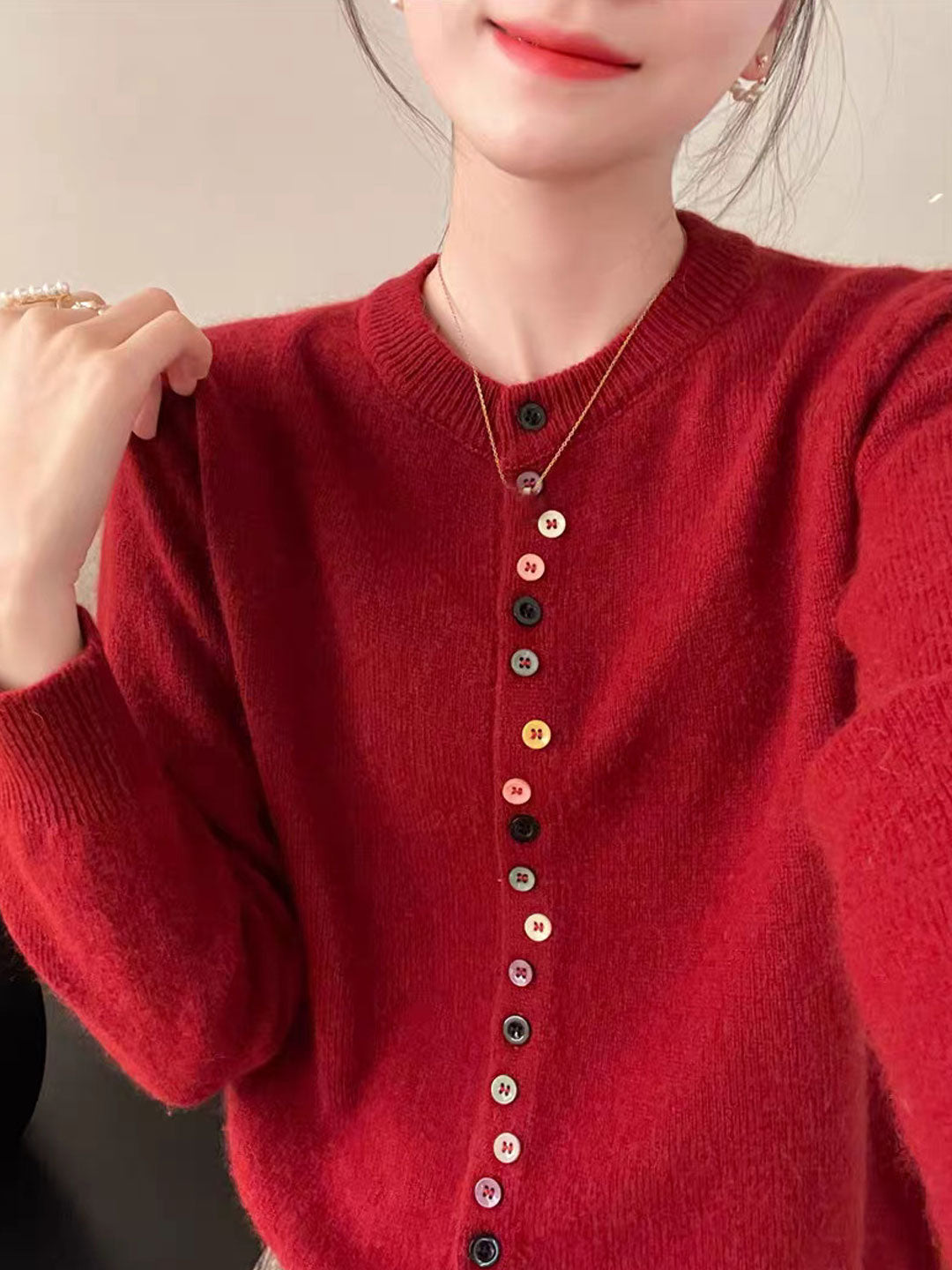 AALIYAH™ | Cardigan en Maille Élégant Boutonné