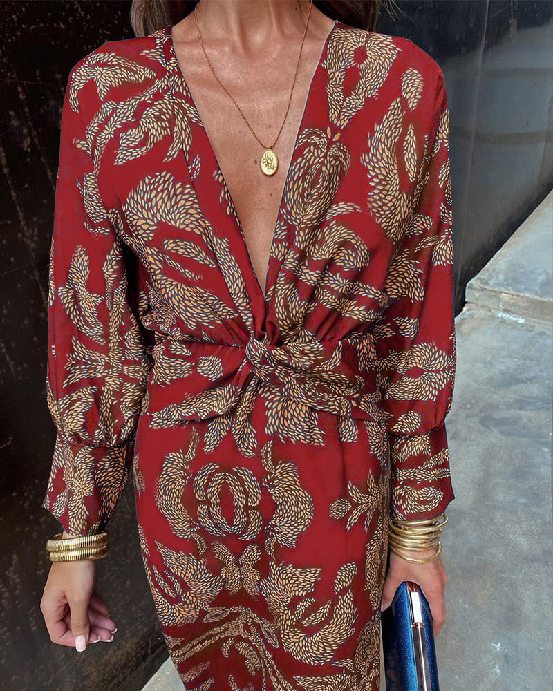 Leya | Elegant Printed Dress