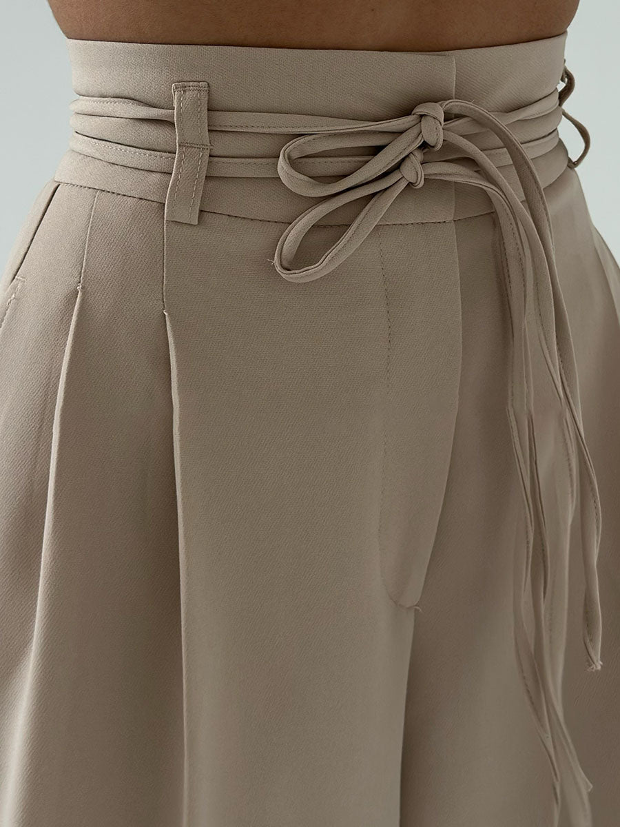 Josephine - High-Waisted Trousers with Wide Legs