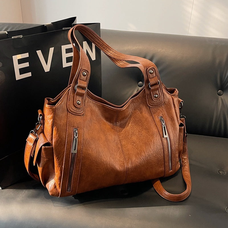 NOEMIE™ - Sac fourre-tout en cuir classique