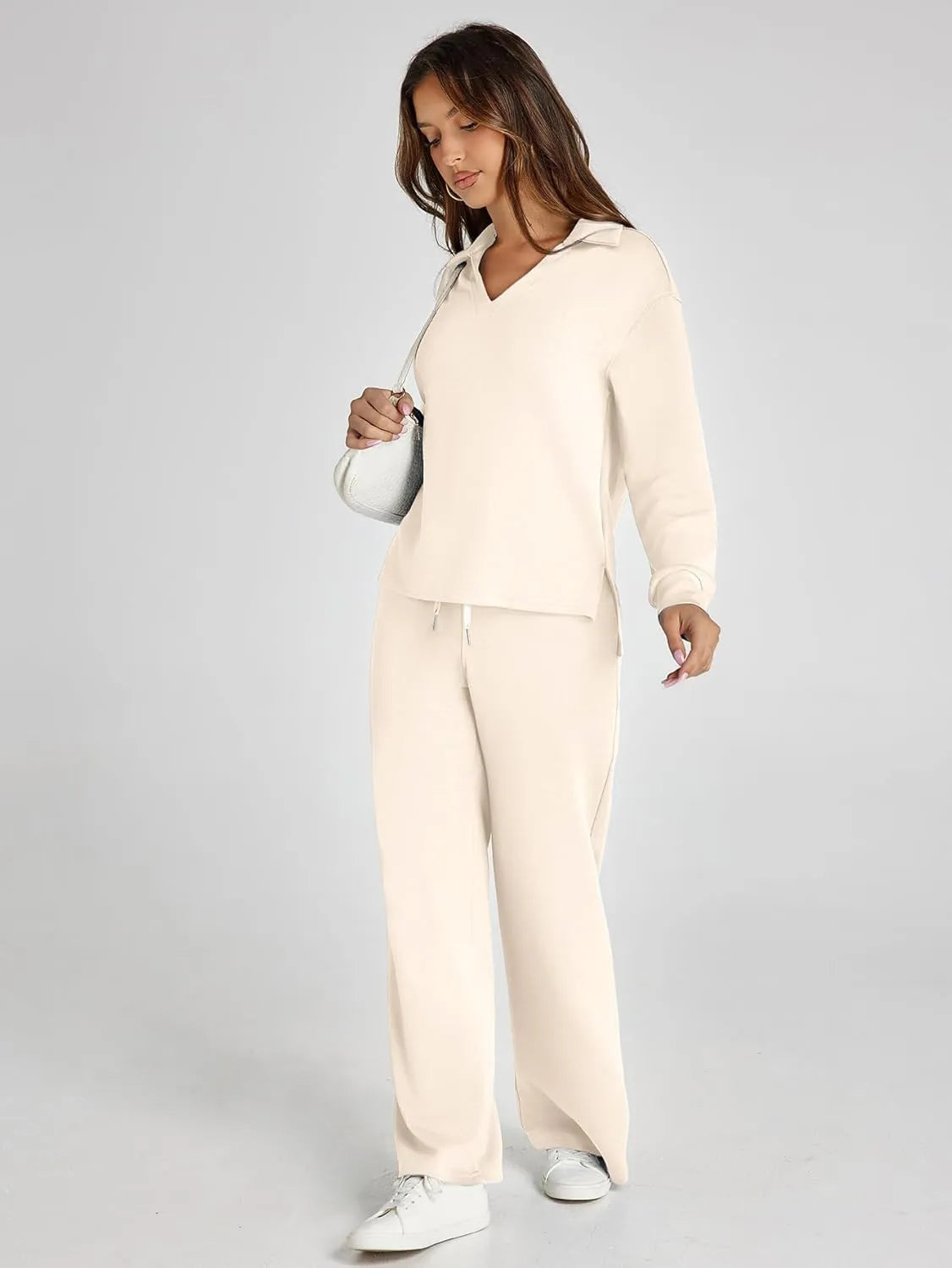 RENÉE™ - Ensemble Minimaliste Douillet en Deux Pièces