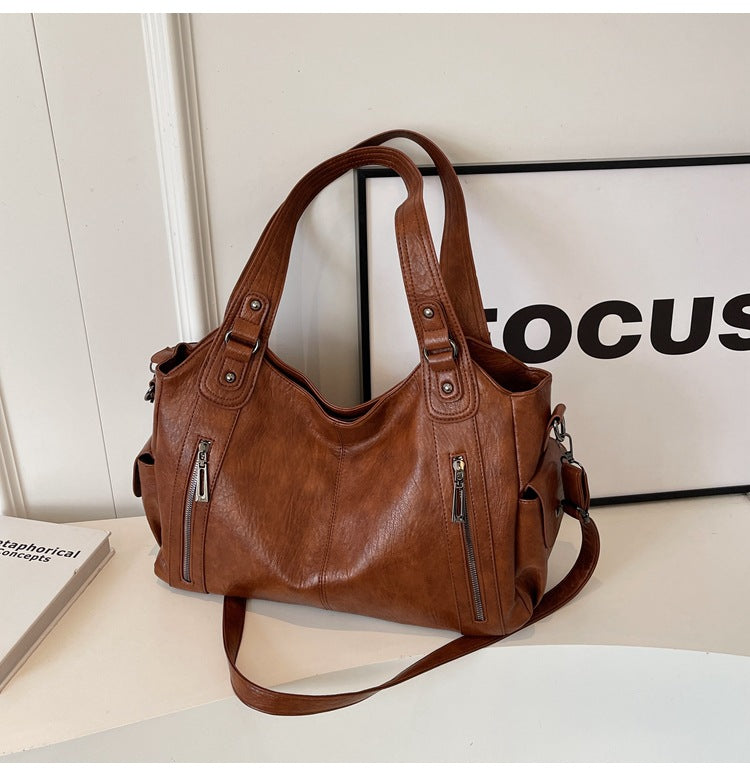 NOEMIE™ - Sac fourre-tout en cuir classique