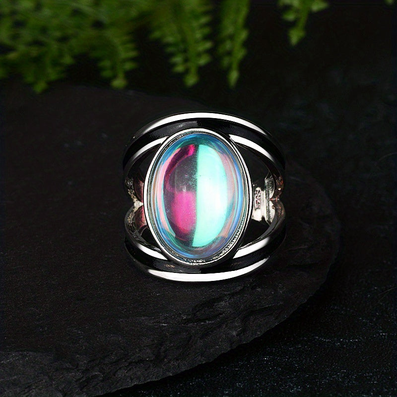 Bague en pierre de lune magique