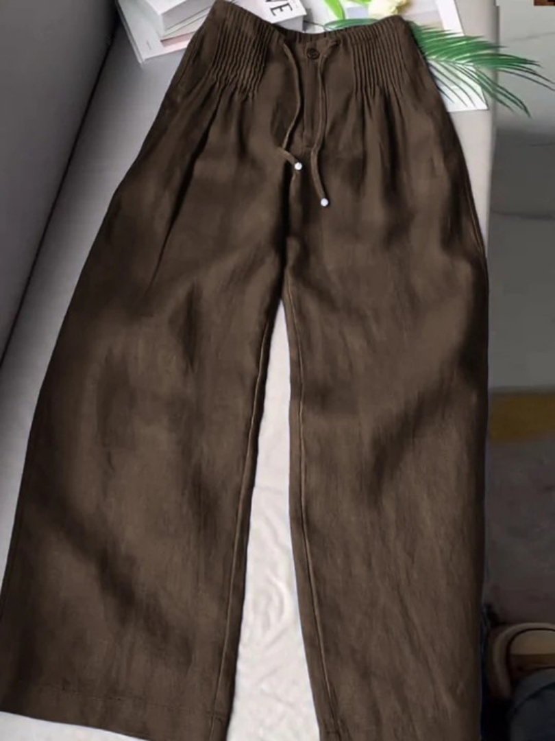 Camille | Wide-leg Linen Trousers