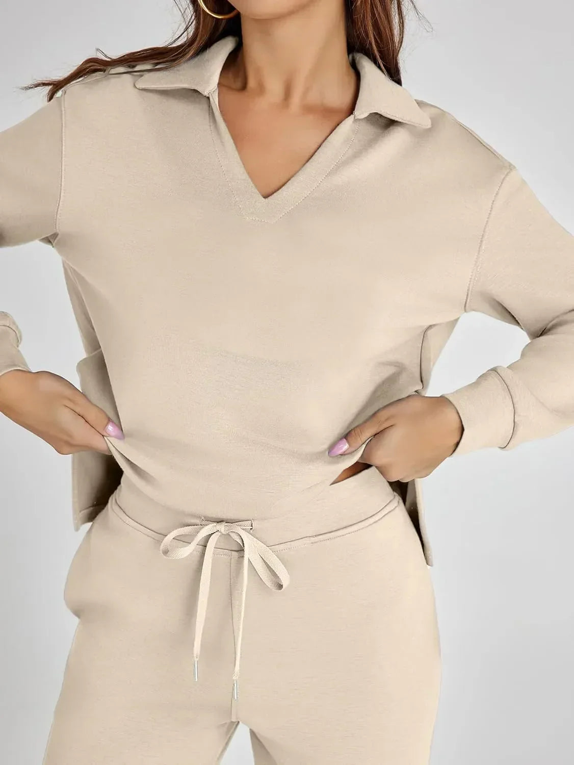 RENÉE™ - Ensemble Minimaliste Douillet en Deux Pièces