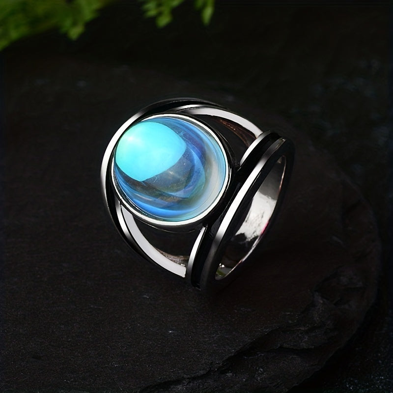 Bague en pierre de lune magique