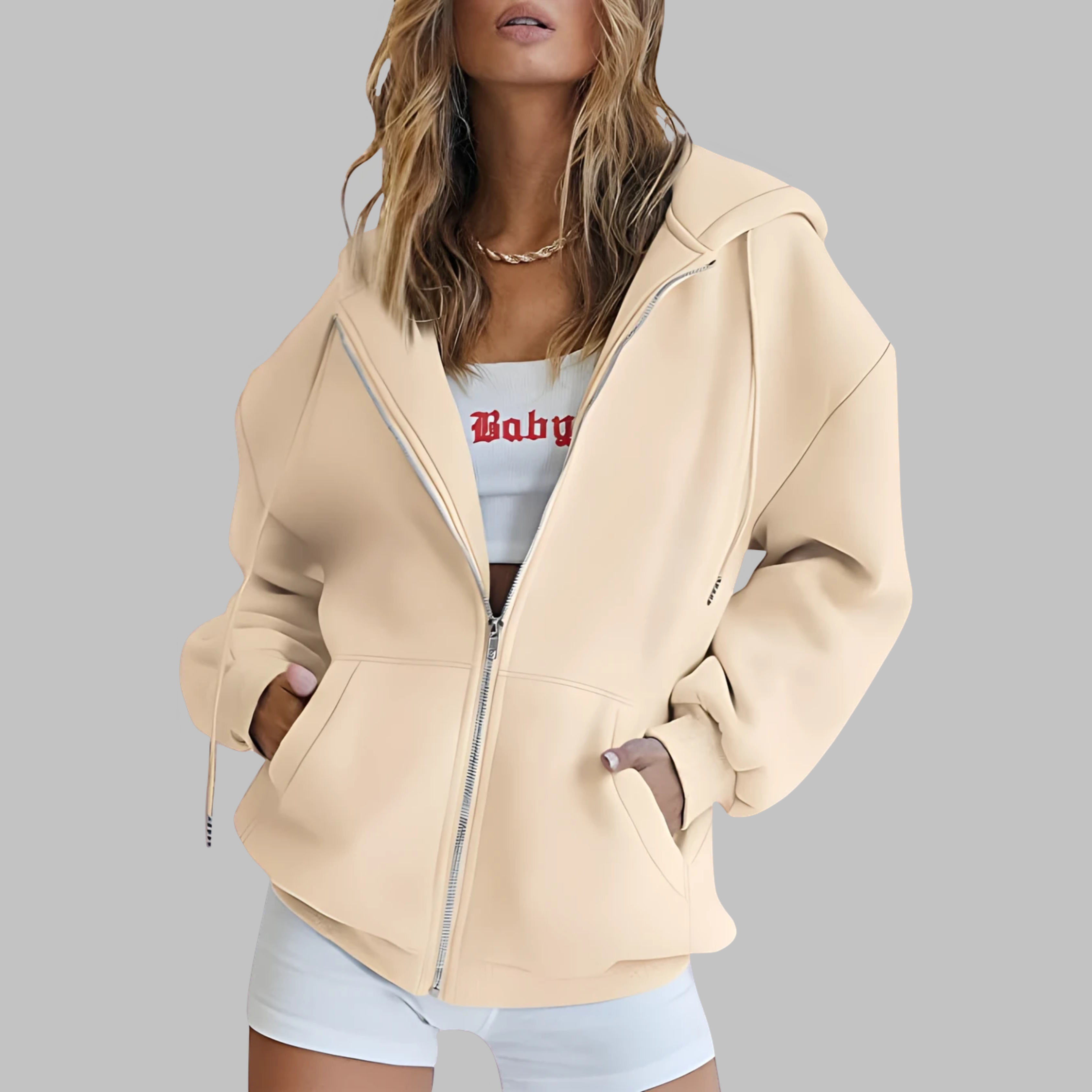 LILMA™ - Veste à Capuche Oversized Zippée Classique