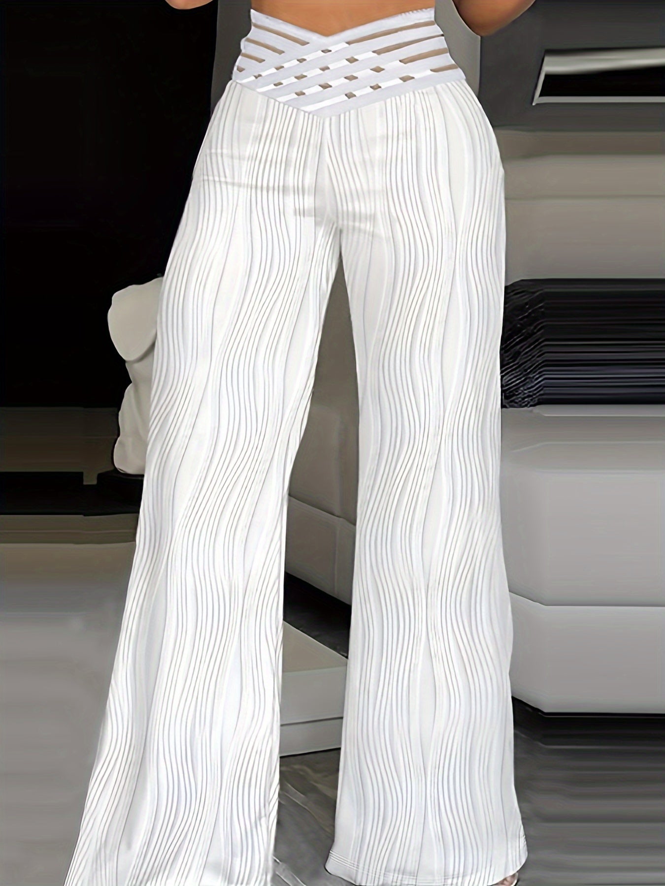 Emma | Pantalon Taille Haute Croisé