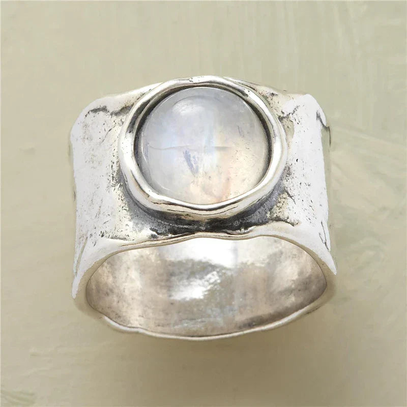 Bague en Pierre de Lune Blanda