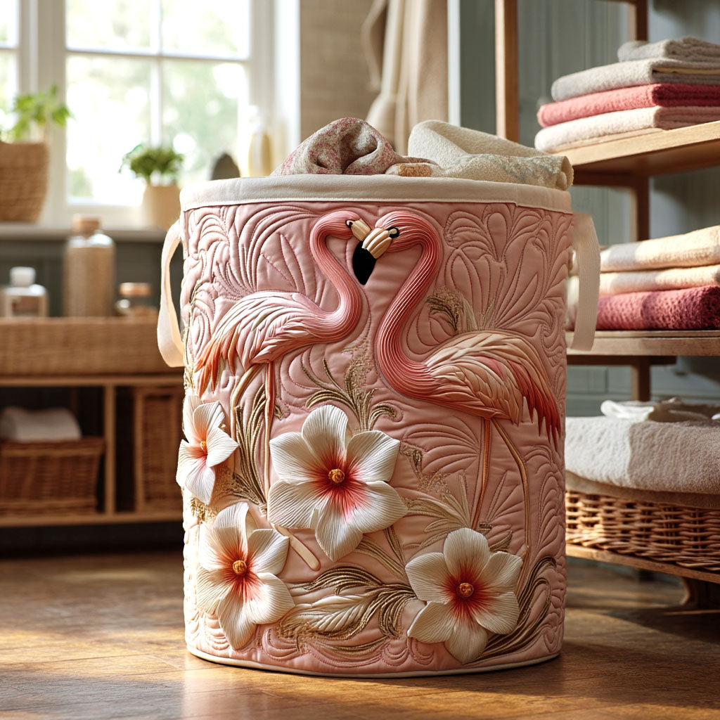 Panier à Linge Bloom Flamant