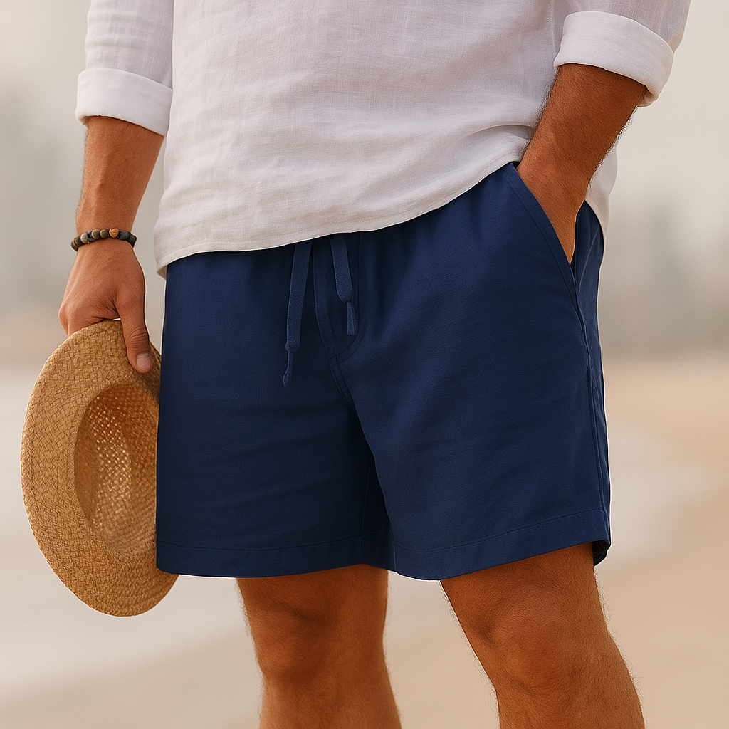 Lenoir™ | Shorts en Lin Élégants avec Taille Élastique