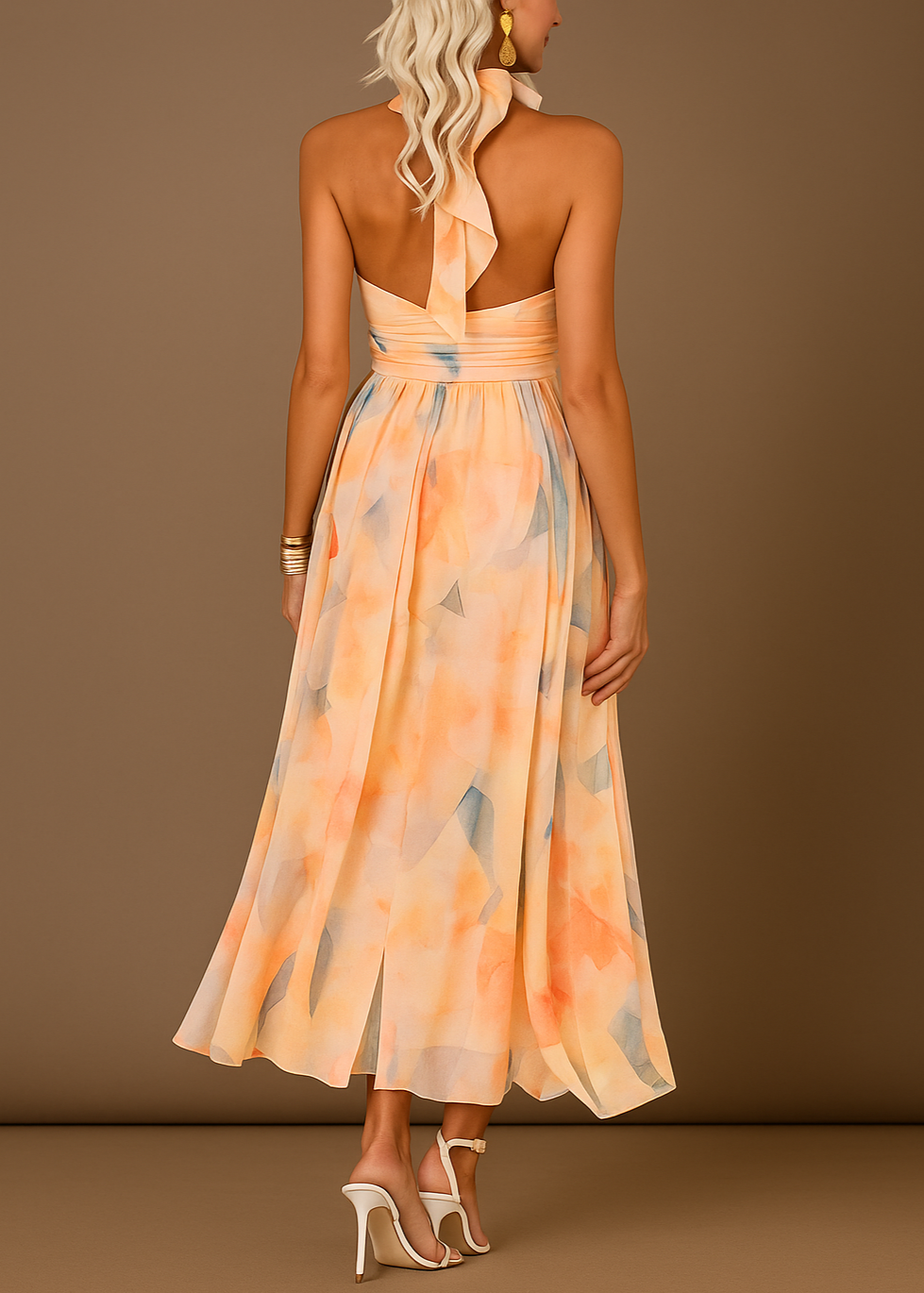 Cheryl - Flowing Maxi Dress Pastel Dream