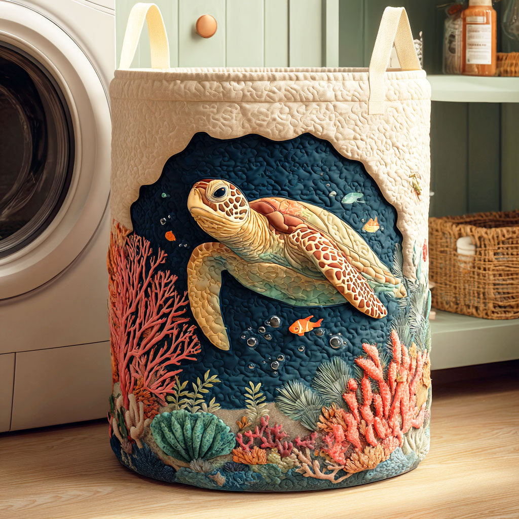 Panier à Linge Tortue Corail