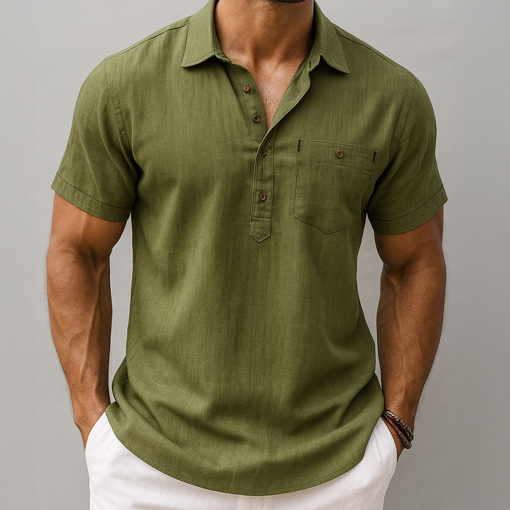 Chemise en Lin Signature Valente