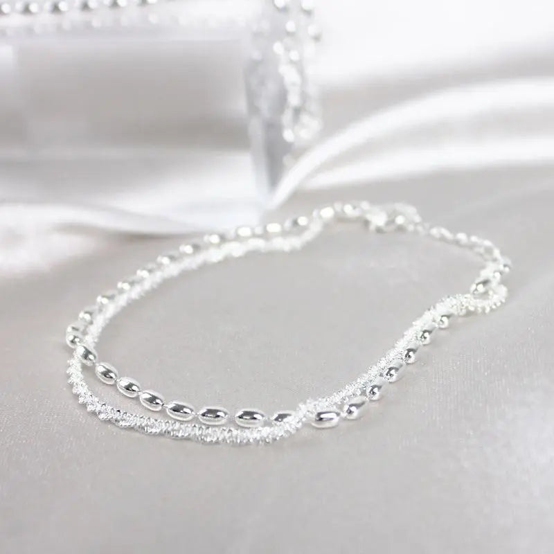 Bracelet en Zirconium Argent