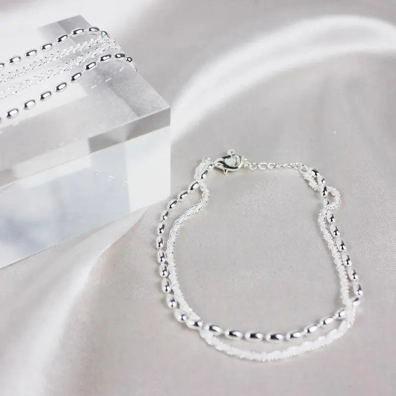 Bracelet en Zirconium Argent