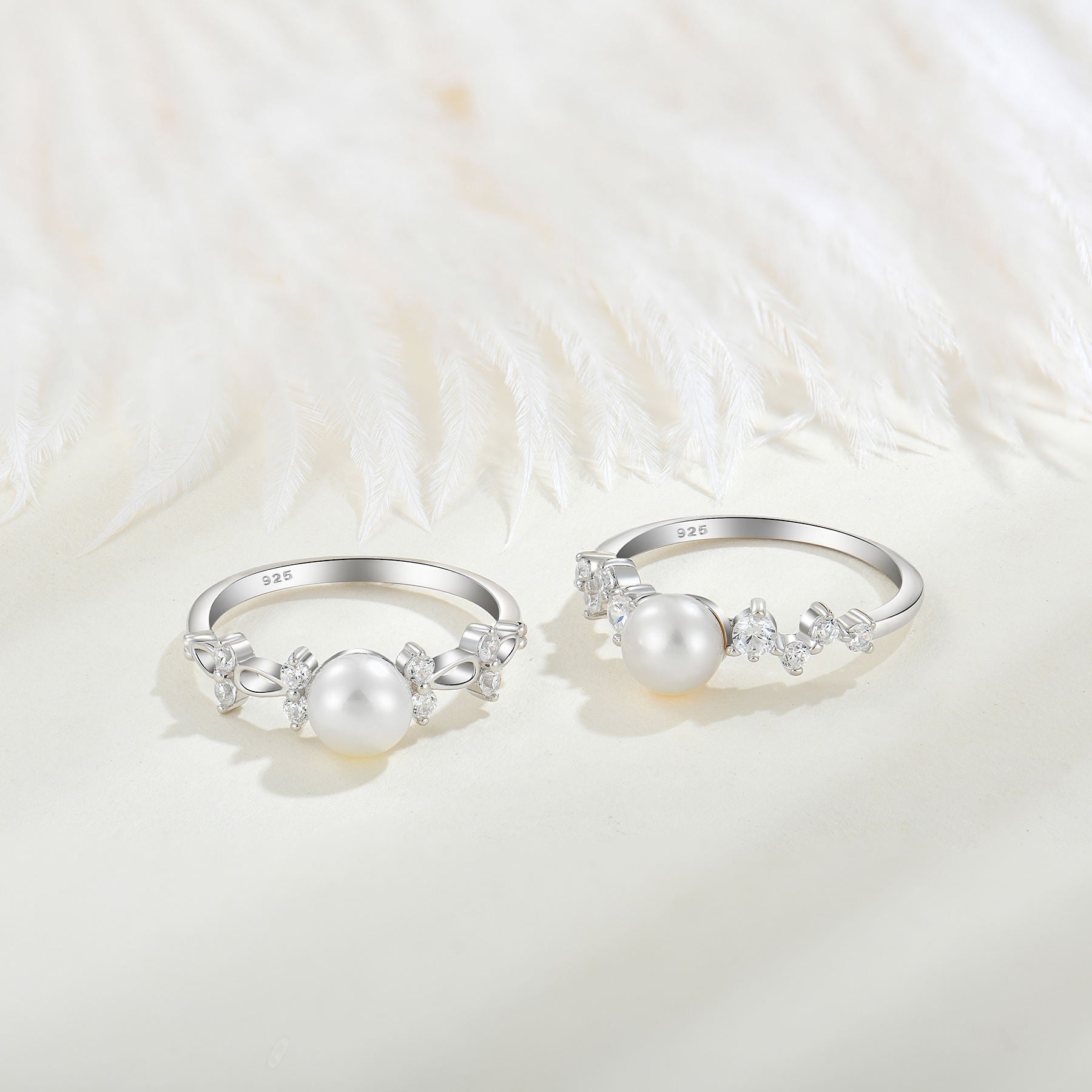 Süßwasserperle Zirkonring