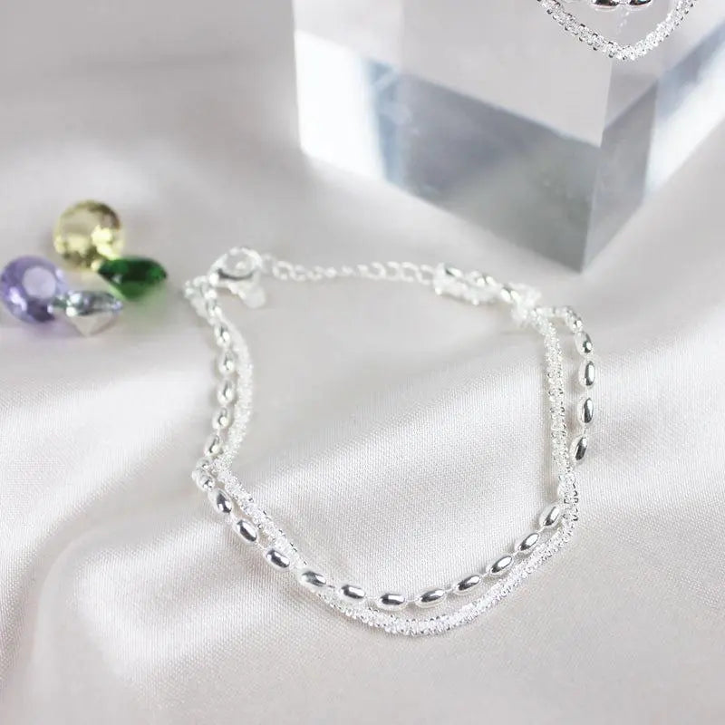 Bracelet en Zirconium Argent