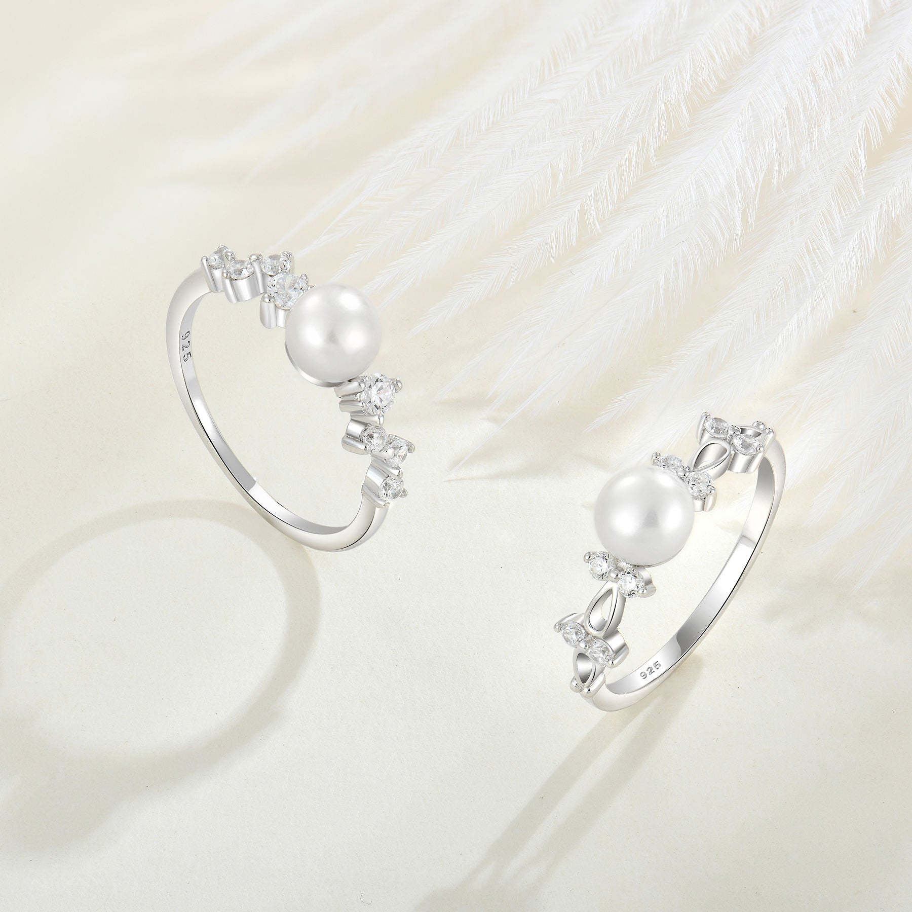 Süßwasserperle Zirkonring
