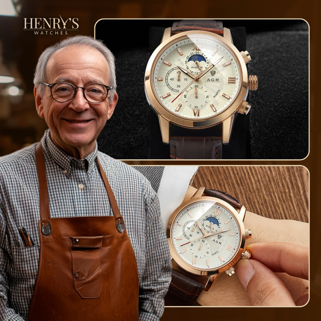 Montre Quartz en Cuir de Luxe™ - Olsen & Olsen