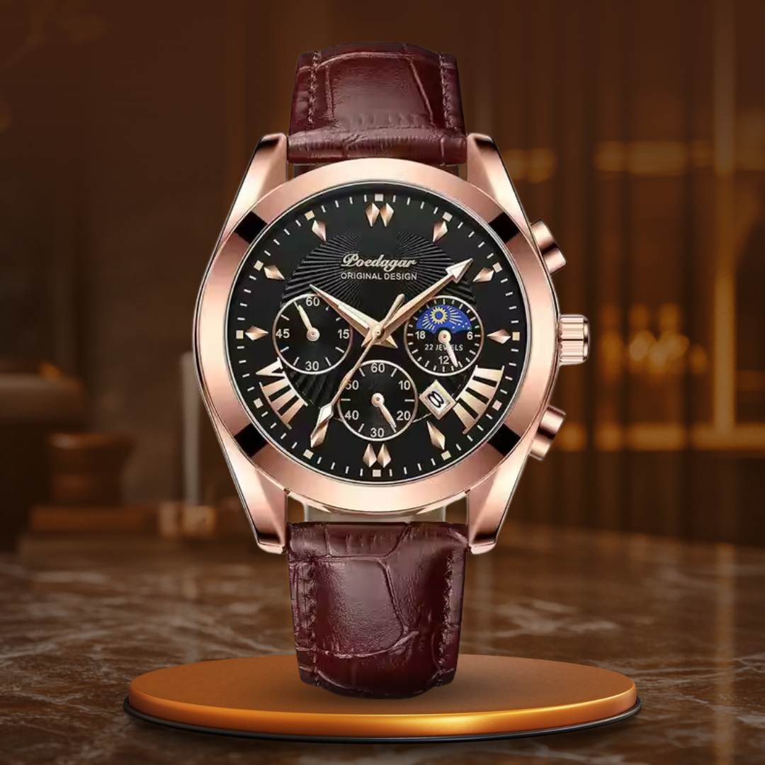 Montre en Cuir de Luxe Élégante™ - Olsen & Olsen
