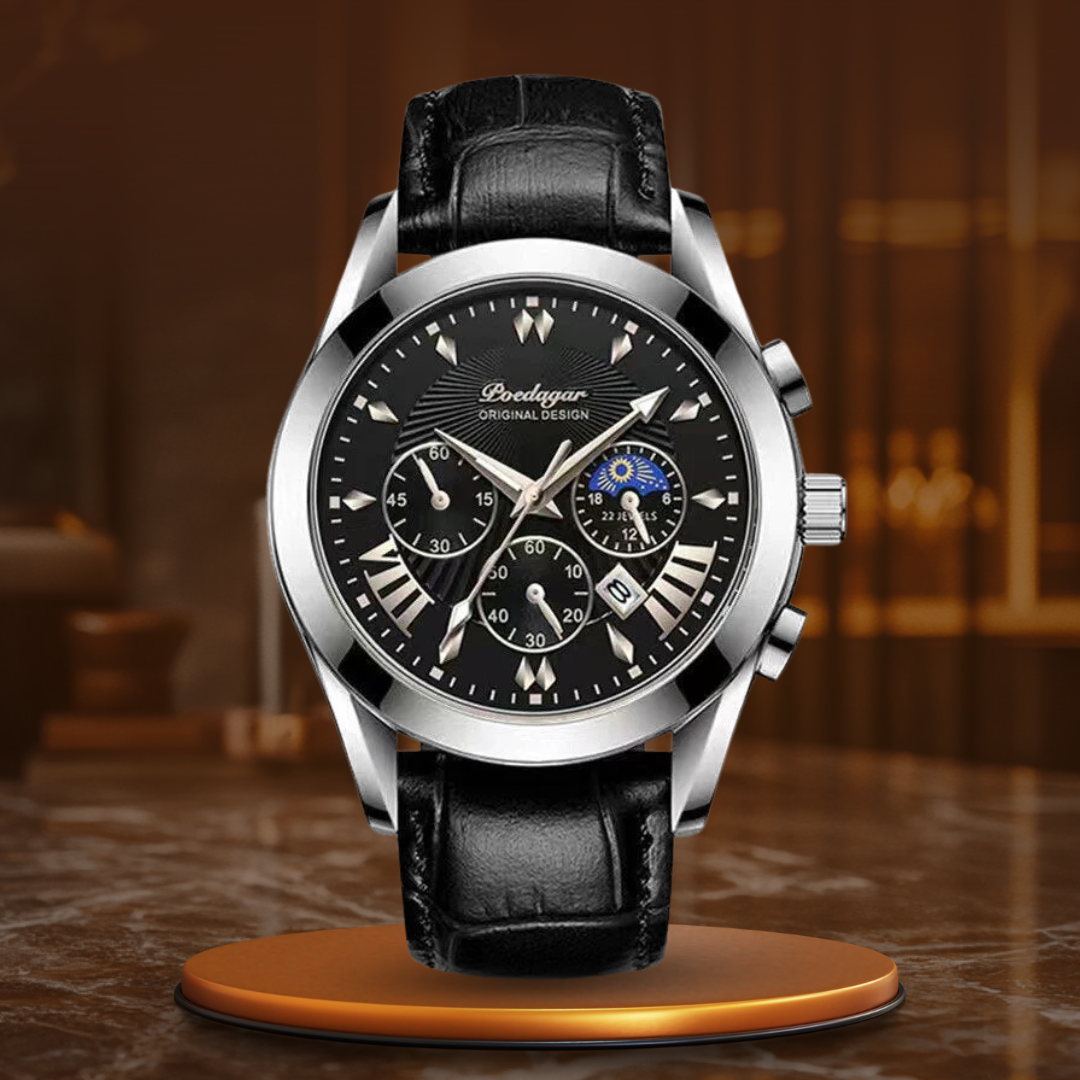 Montre en Cuir de Luxe Élégante™ - Olsen & Olsen