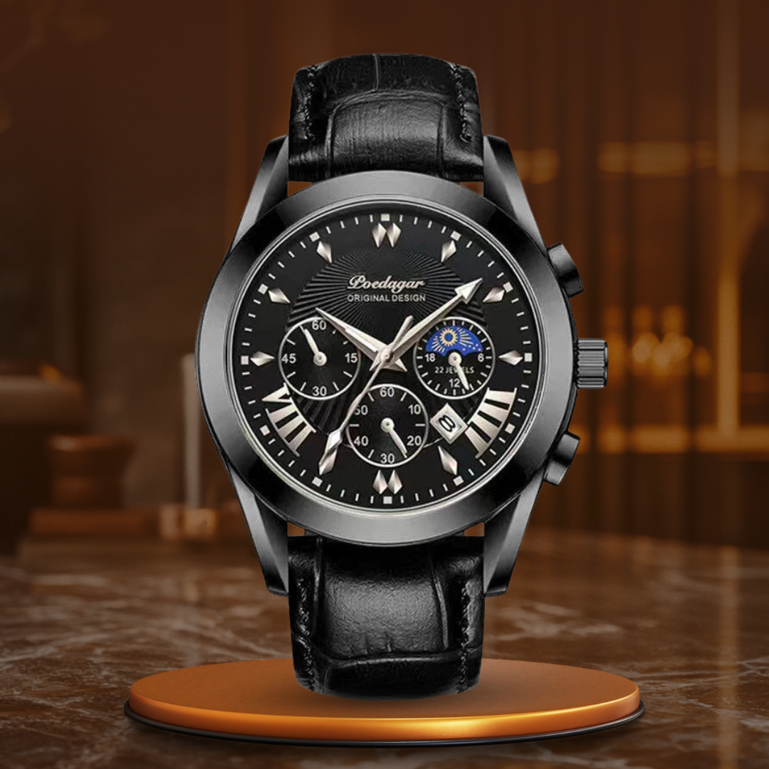 Montre en Cuir de Luxe Élégante™ - Olsen & Olsen