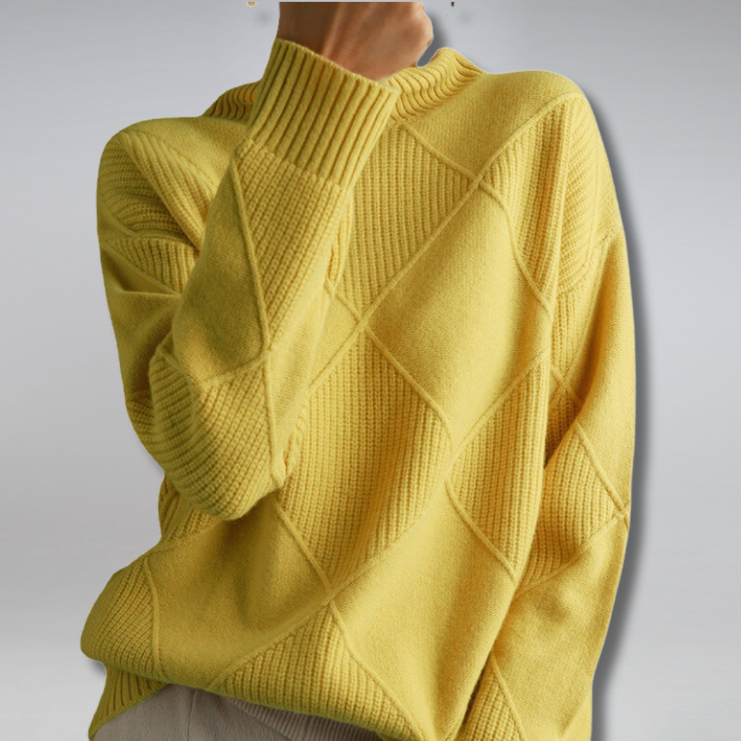 LINLEY™ | Pull Col Roulé Luxe à Côtes