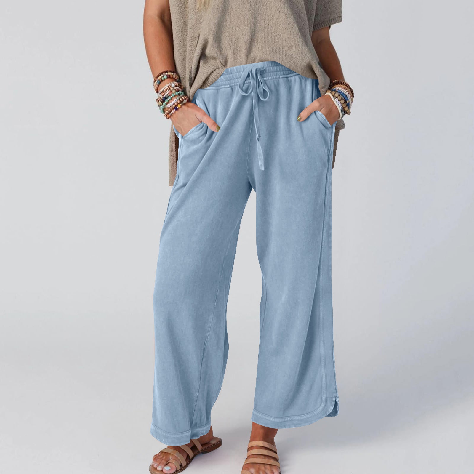 CHIPY™ - Pantalon Vintage Large Taille Haute